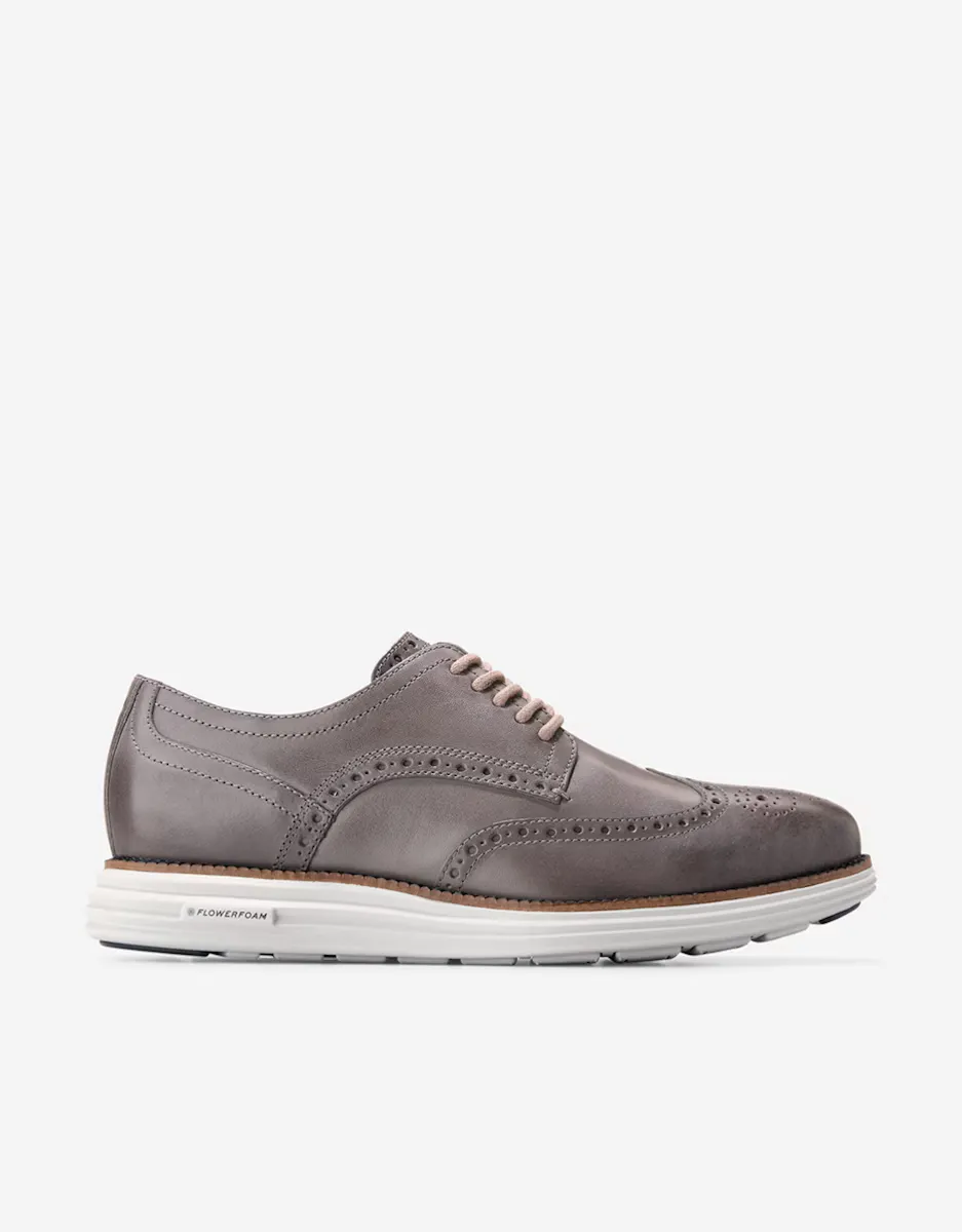 

Мужская кожаная обувь на шнуровке с межподошвой FlowerFoam Cole Haan, серый