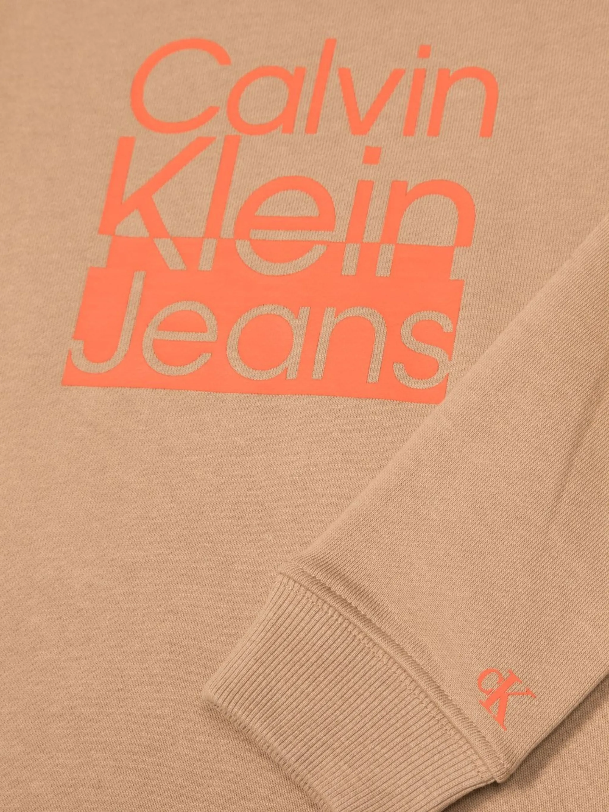 Толстовка с логотипом Calvin Klein Kids, нейтральный — фото 3
