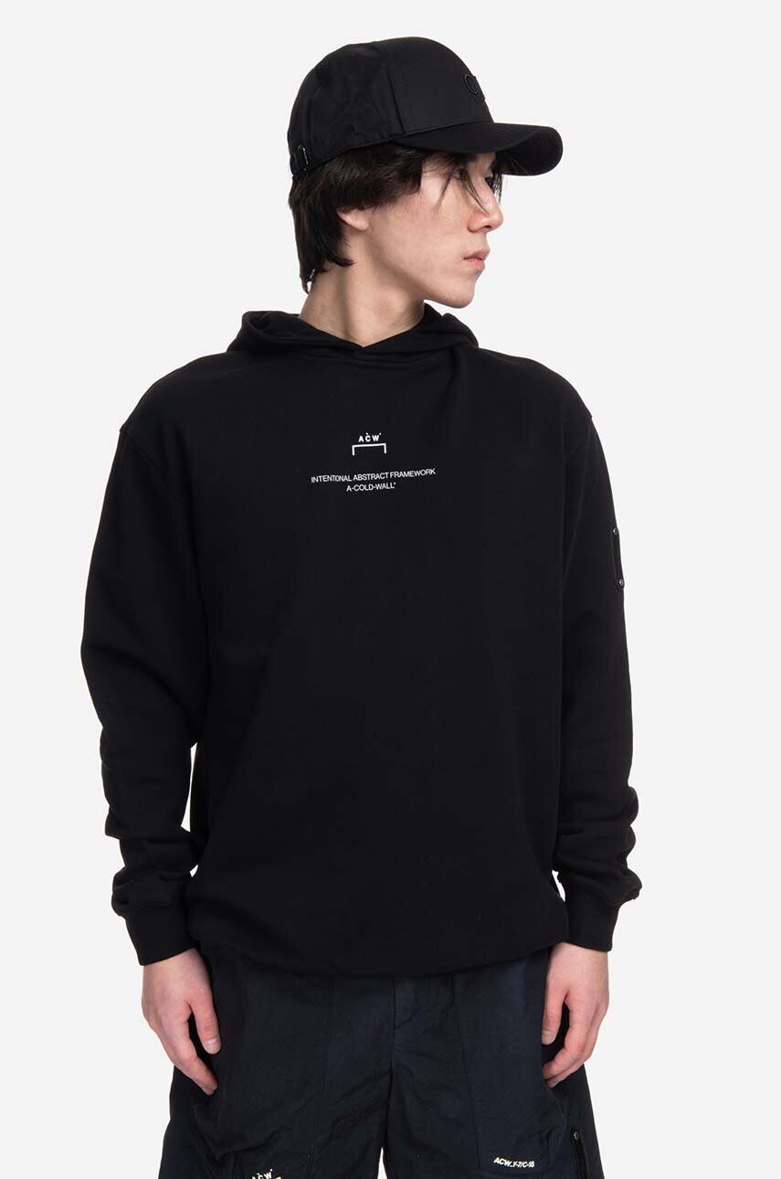 

Хлопковая толстовка Brutalist Hoodie A-COLD-WALL*, черный