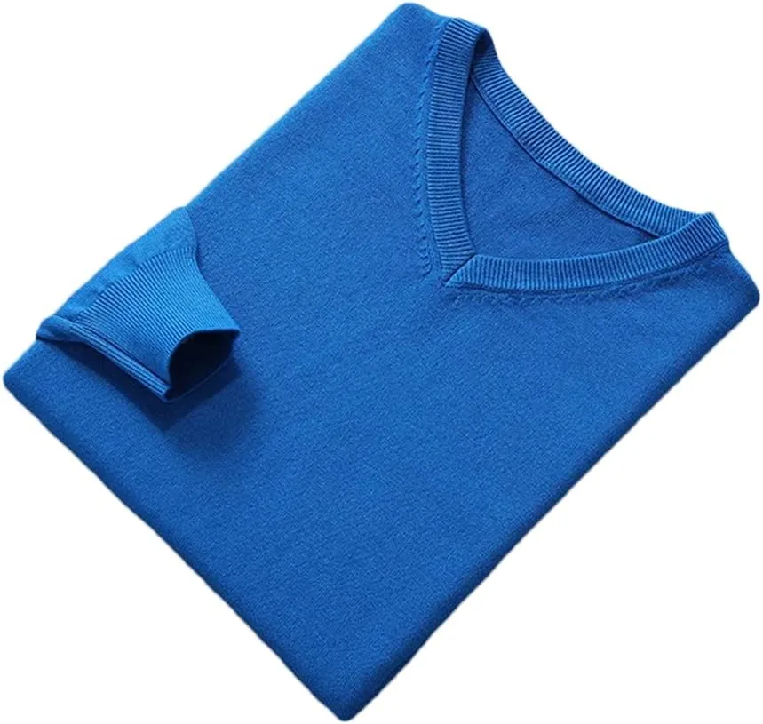 

Мужской свитер из кашемира V-образным вырезом