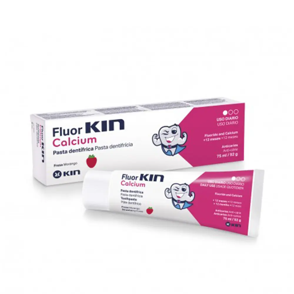 

Зубная паста Fluorkin calcium pasta dentífrica Kin, 75 мл.