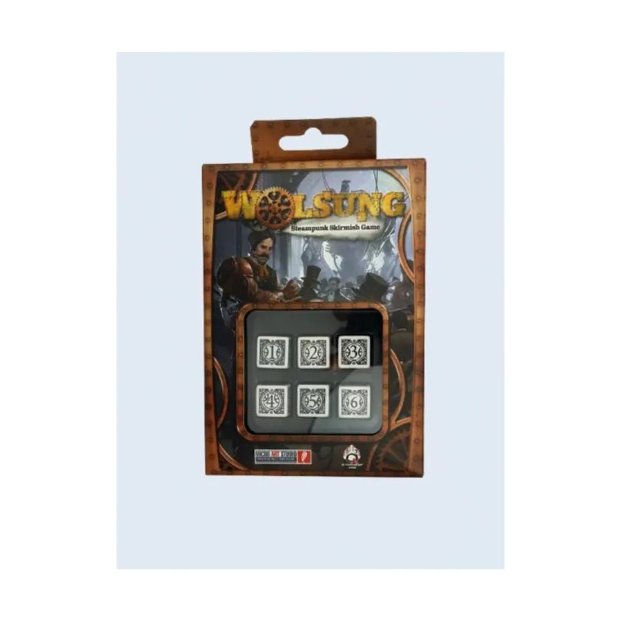 

Игральные кости Вольсунг - белые (6), Licensed Standard Dice