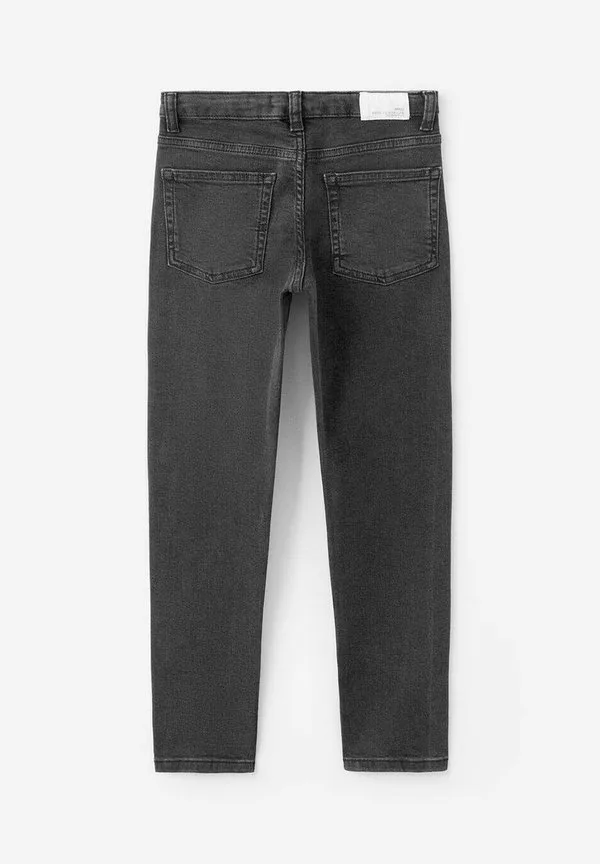 Детские джинсы облегающего кроя Mango Kids, Black Denim — фото 3