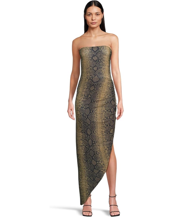 

Платье Norma Kamali Strapless Side Drape Gown, цвет Python