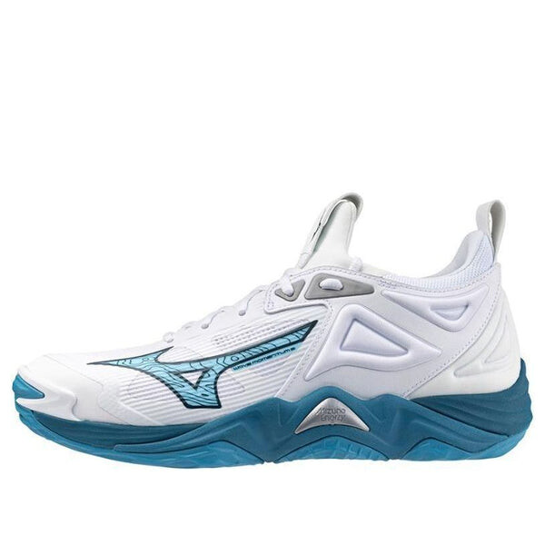 

Кроссовки wave momentum 3 'white sailor bluensilver' Mizuno, белый