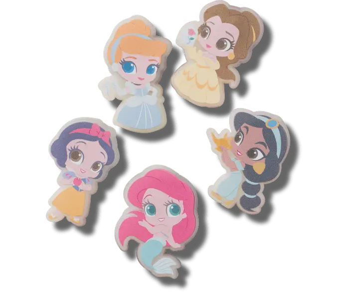 

Джиббитсы Lights Up Disney Princess 5 Pack Crocs