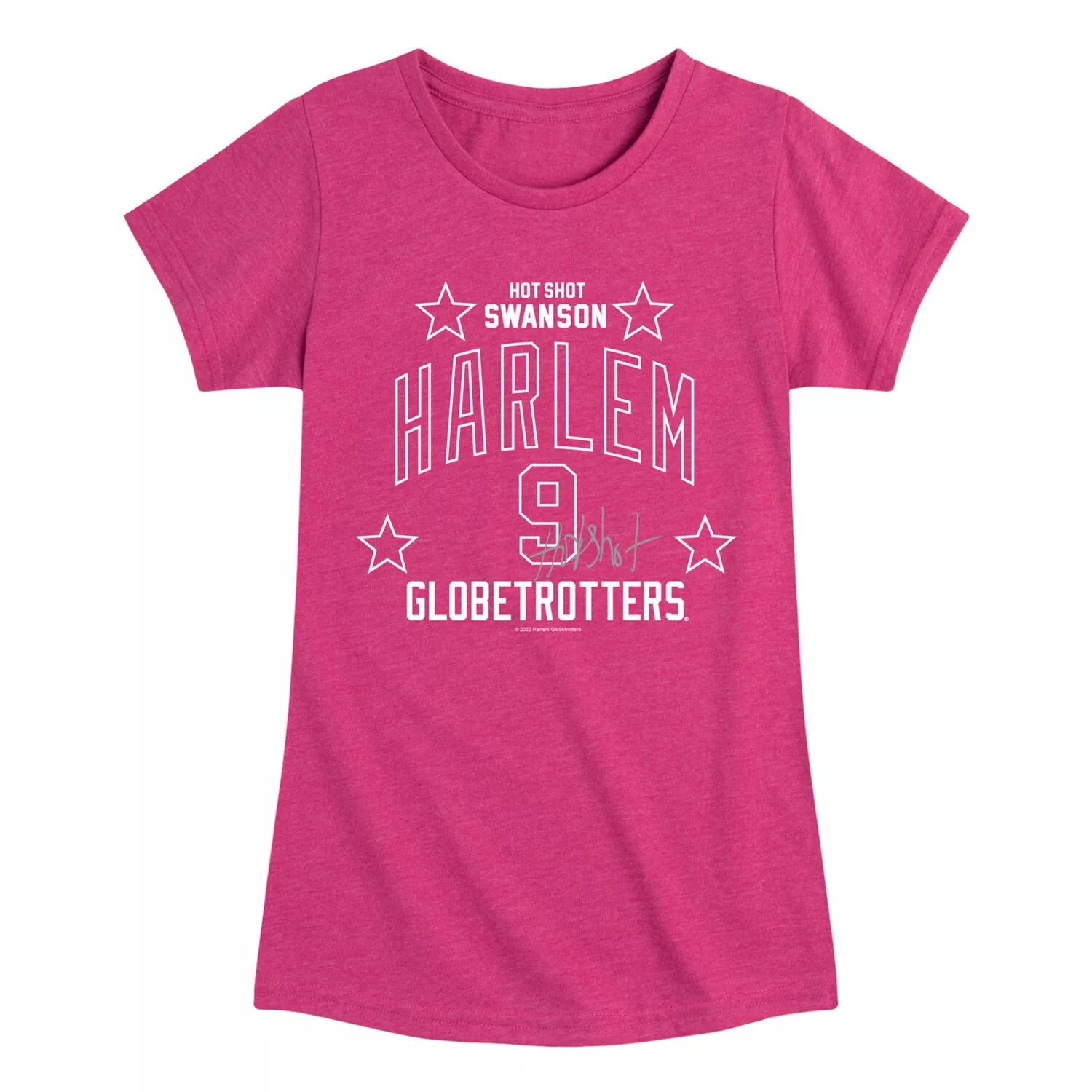 

Футболка Harlem Globetrotters Swanson для девочек 7–16 лет Licensed Character, розовый