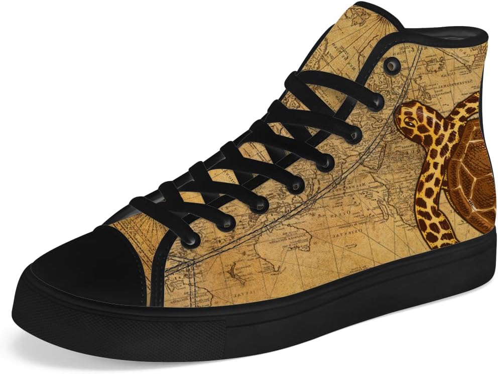 

Мужские и женские высокие кеды chebing с черепаховым узором, высокие кроссовки на шнуровке, повседневная обувь, 612 Brown