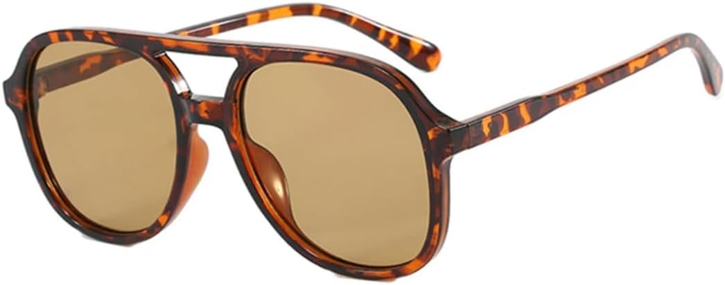 

Роскошные ретро-солнцезащитные очки для мужчин и женщин, модные винтажные очки для активного отдыха, путешествий и вождения, защита от УФ-излучения UV400 VVTWSSW, Leopard Tea