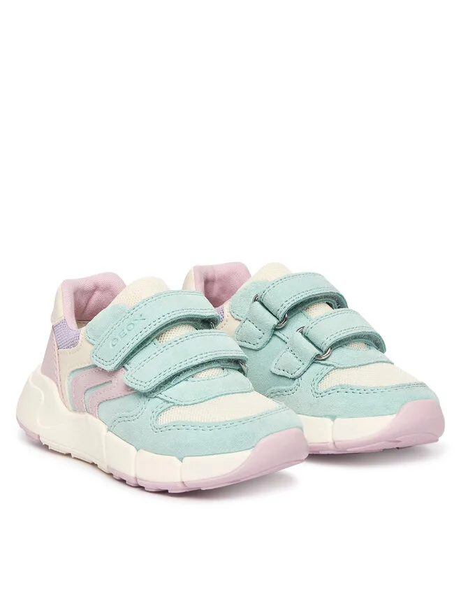 Geox Кроссовки B Flexyper Mini Girl B656NA 01422 C3BE8 M бирюзовые — фото 2