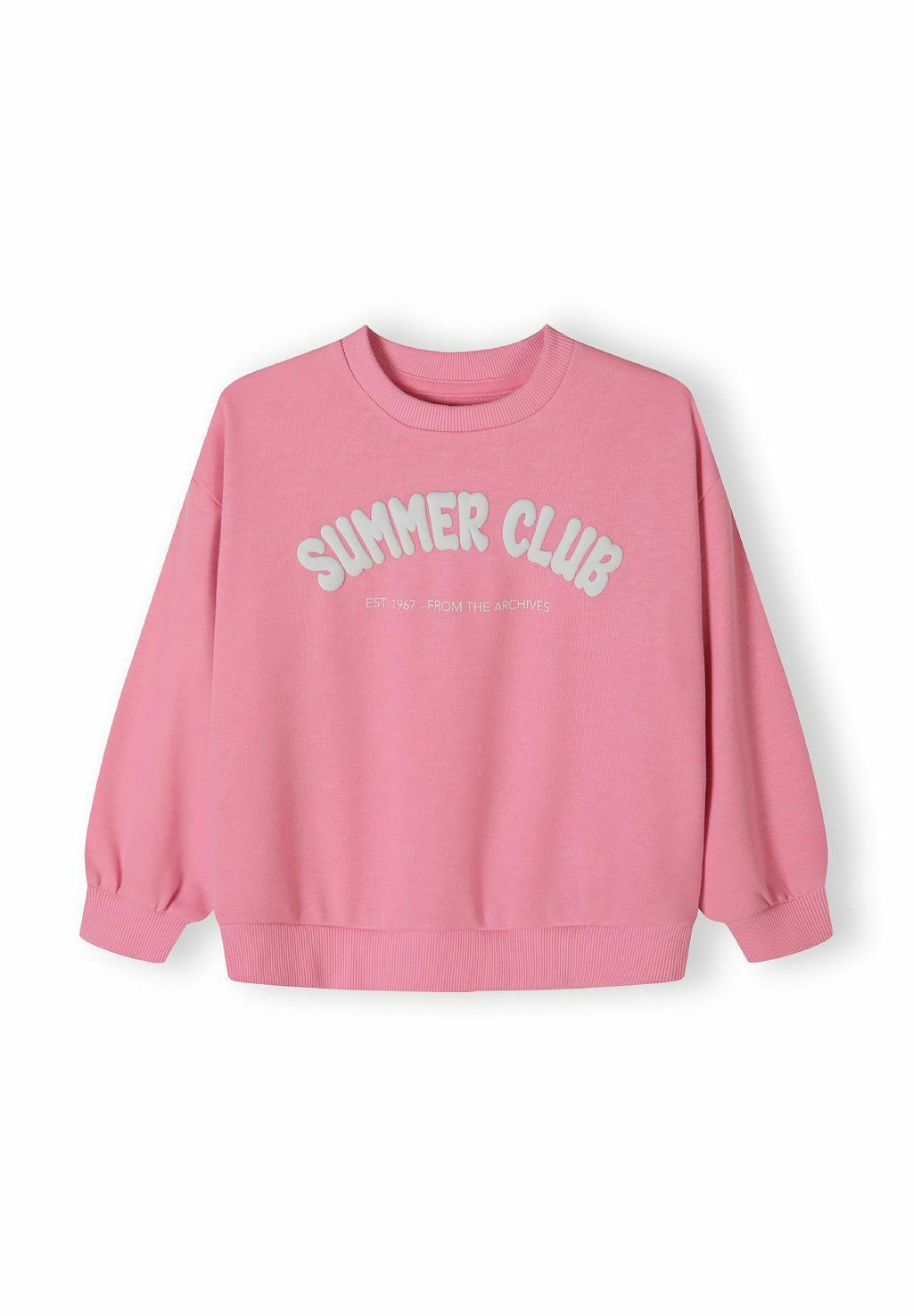 

Толстовка PRINTED CREW NECK LONG SLEEVE MINOTI, фуксия