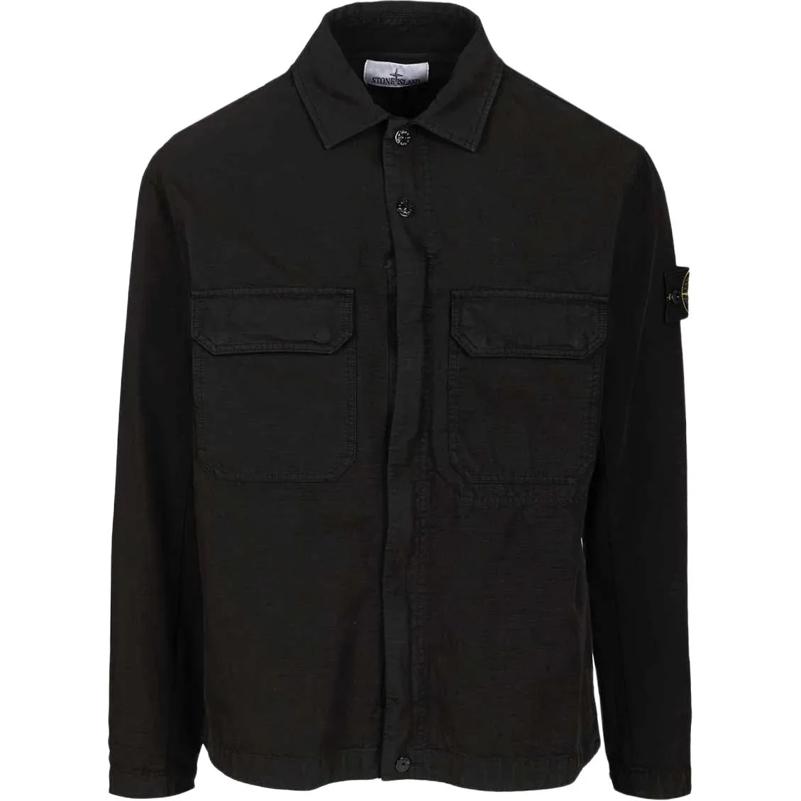 Рубашка с карманом STONE ISLAND, черный