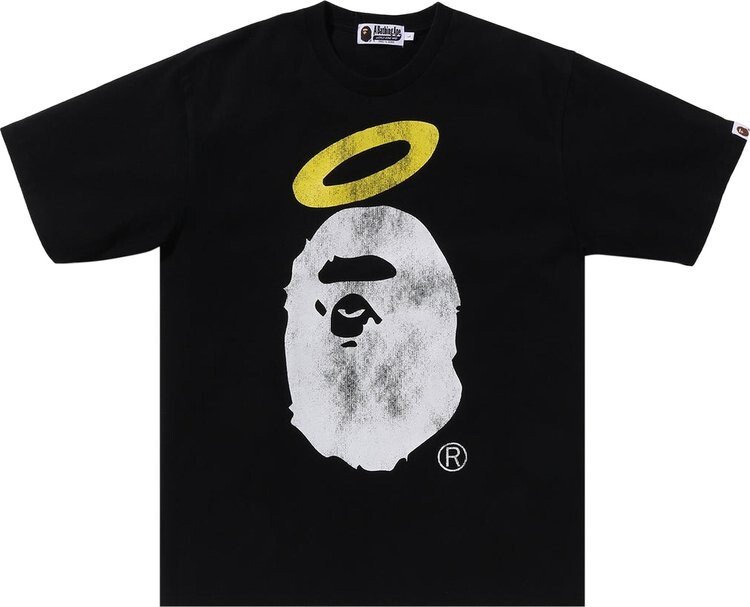 

Футболка BAPE x Union Pigment Dyed Ape Head 'Black', черный