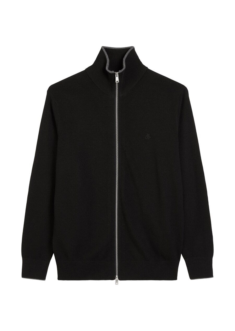 

Вязаный кардиган Marc OPolo aus Bio-Baumwoll-Schurwoll-Mix , Black