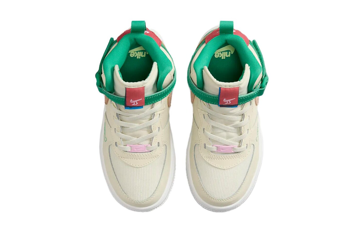 Force 1 Mid EasyOn SE PS "Стадион Кокосового молока Грин" Nike, цвет Yellow Green — фото 4