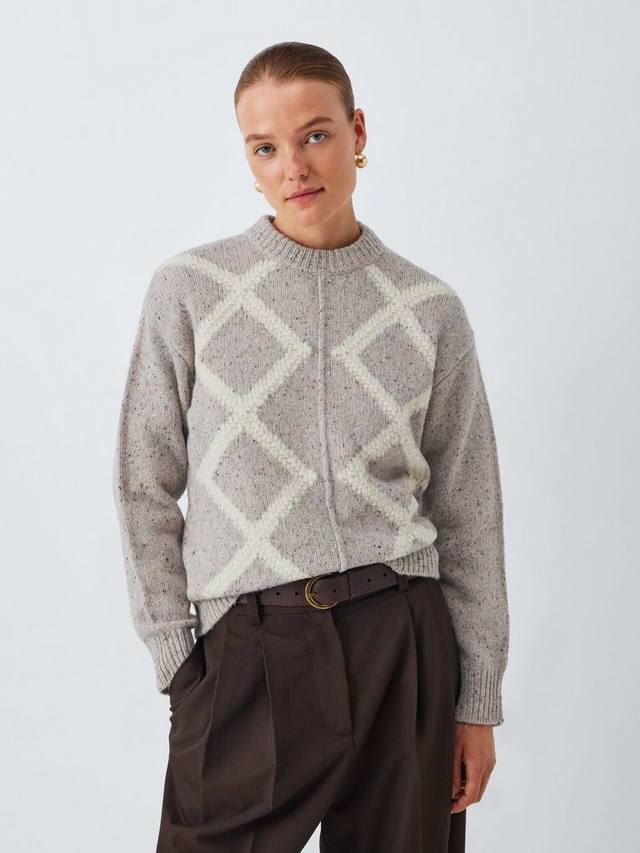 

Шерстяной свитер с узором аргайл John Lewis, Argyle