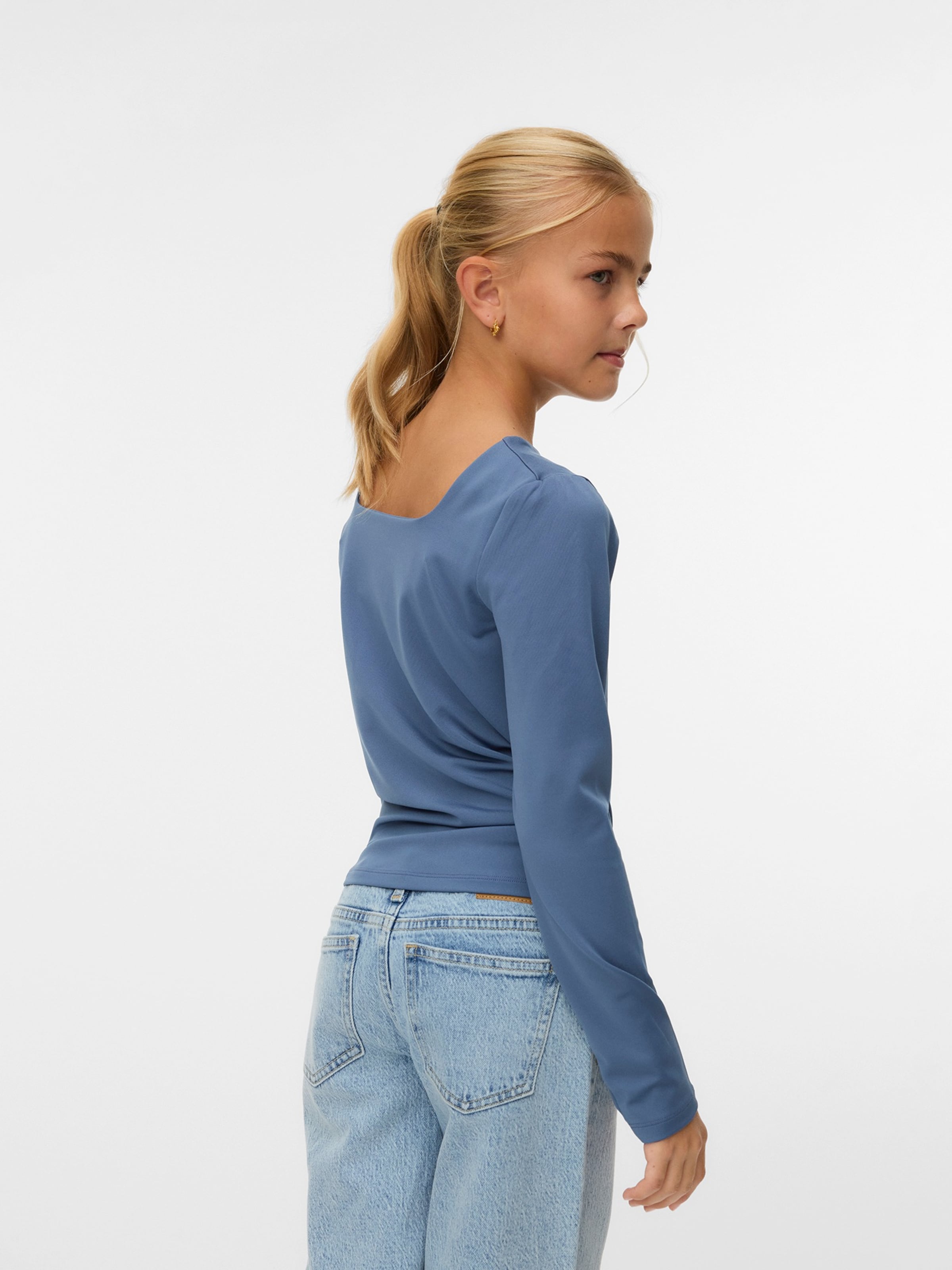 Vero Moda Girl Лонгслив 'VMMILLION' в цвете Sapphire — фото 3