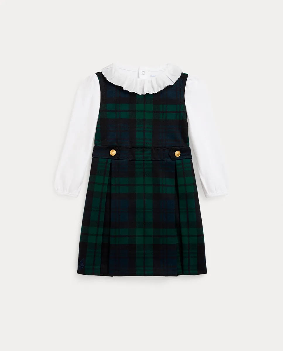 

Детский комплект для девочки из двух частей с принтом Polo Ralph Lauren, мультиколор