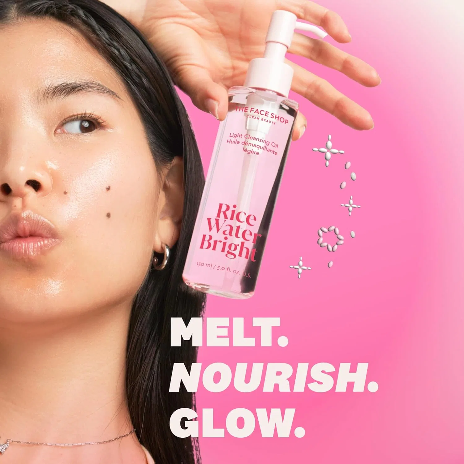 Гидрофильное масло The Face Shop — Масло для снятия макияжа Rice Water Bright Rich Cleansing Oil, 150 мл — фото 2