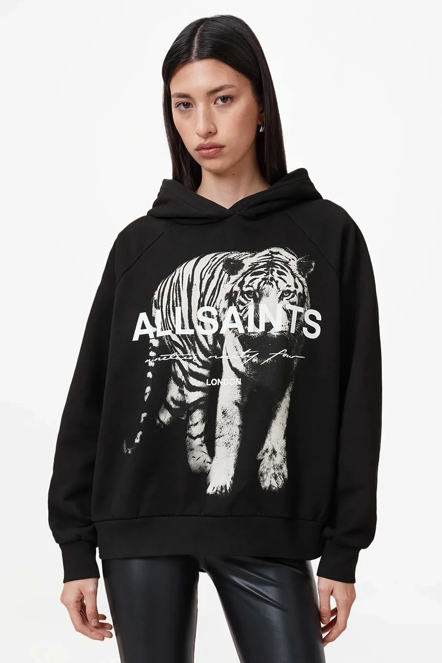 

Толстовка KIT TALON из хлопка AllSaints, черный