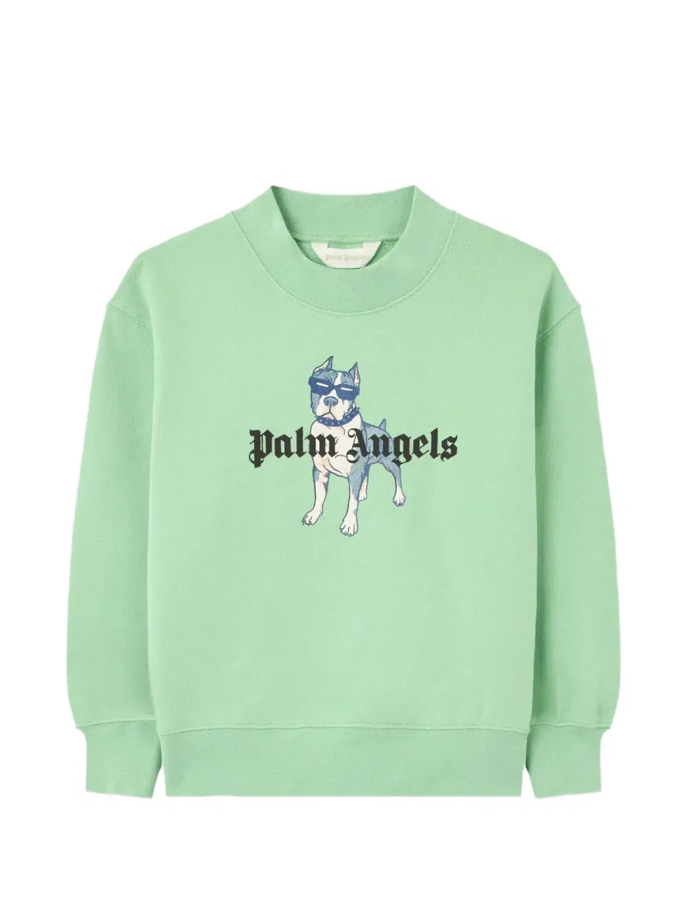 Свитер с логотипом Palm Dog Palm Angels Kids, зеленый