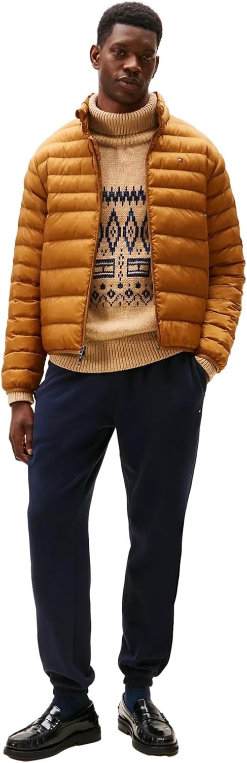 Мужская утепленная пуховая куртка TOMMY HILFIGER с возможностью упаковки, Country Brown — фото 3