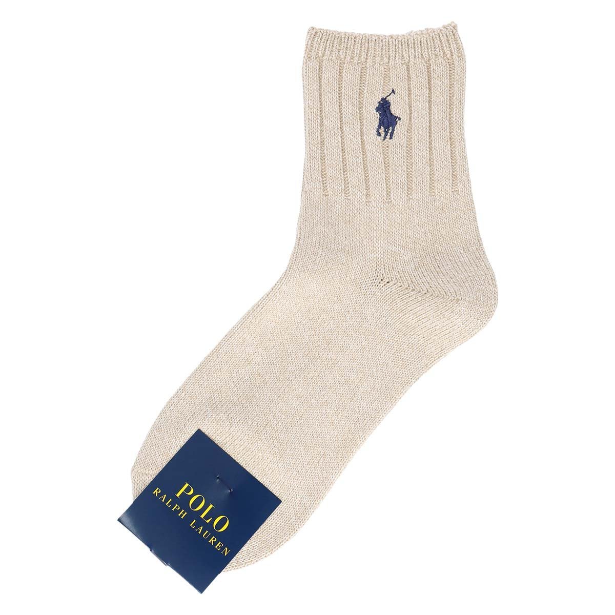 Новые низкие носки с вышивкой в одну точку. Polo Ralph Lauren, 20. Sand Beige