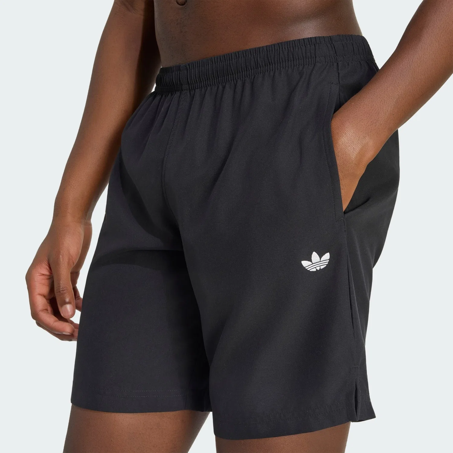 Шорты для плавания Adidas Originals Trefoil Essentials черного цвета — фото 4