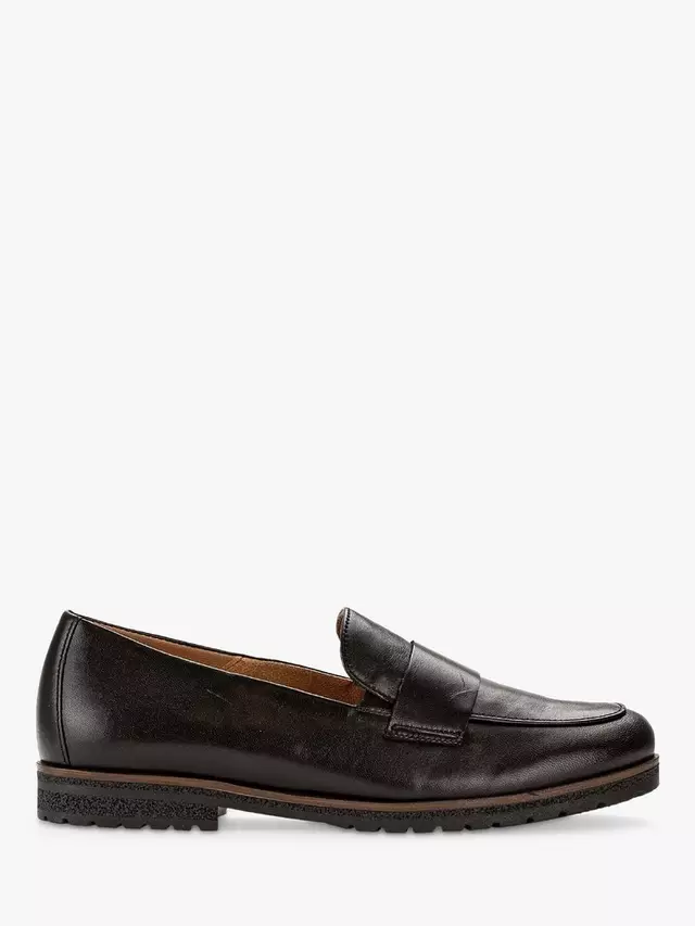 

Лоферы Gabor Elder Wide Fit Leather, черный