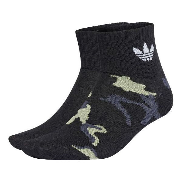 

Носки men's originals contrasting colors camouflage logo jacquard socks 2 pairs black Adidas, мультиколор