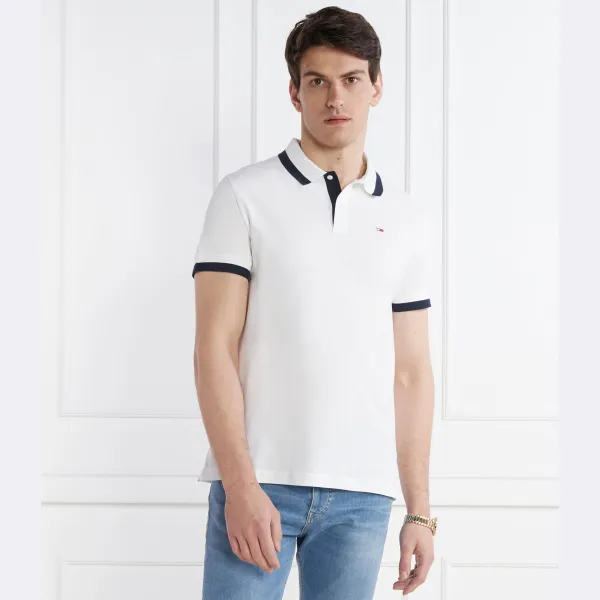 Рубашка поло стандартного кроя с однотонными краями Tjm reg Tommy Hilfiger, белый — фото 2