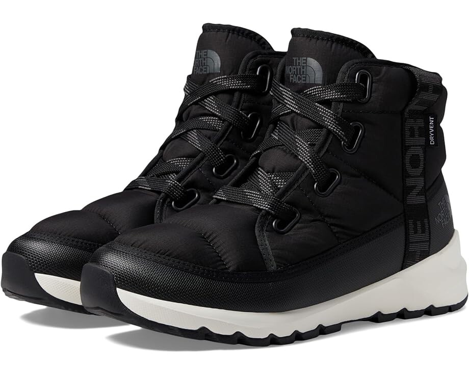 Женские ботинки The North Face ThermoBall Luxe WP стеганые на шнуровке, черный