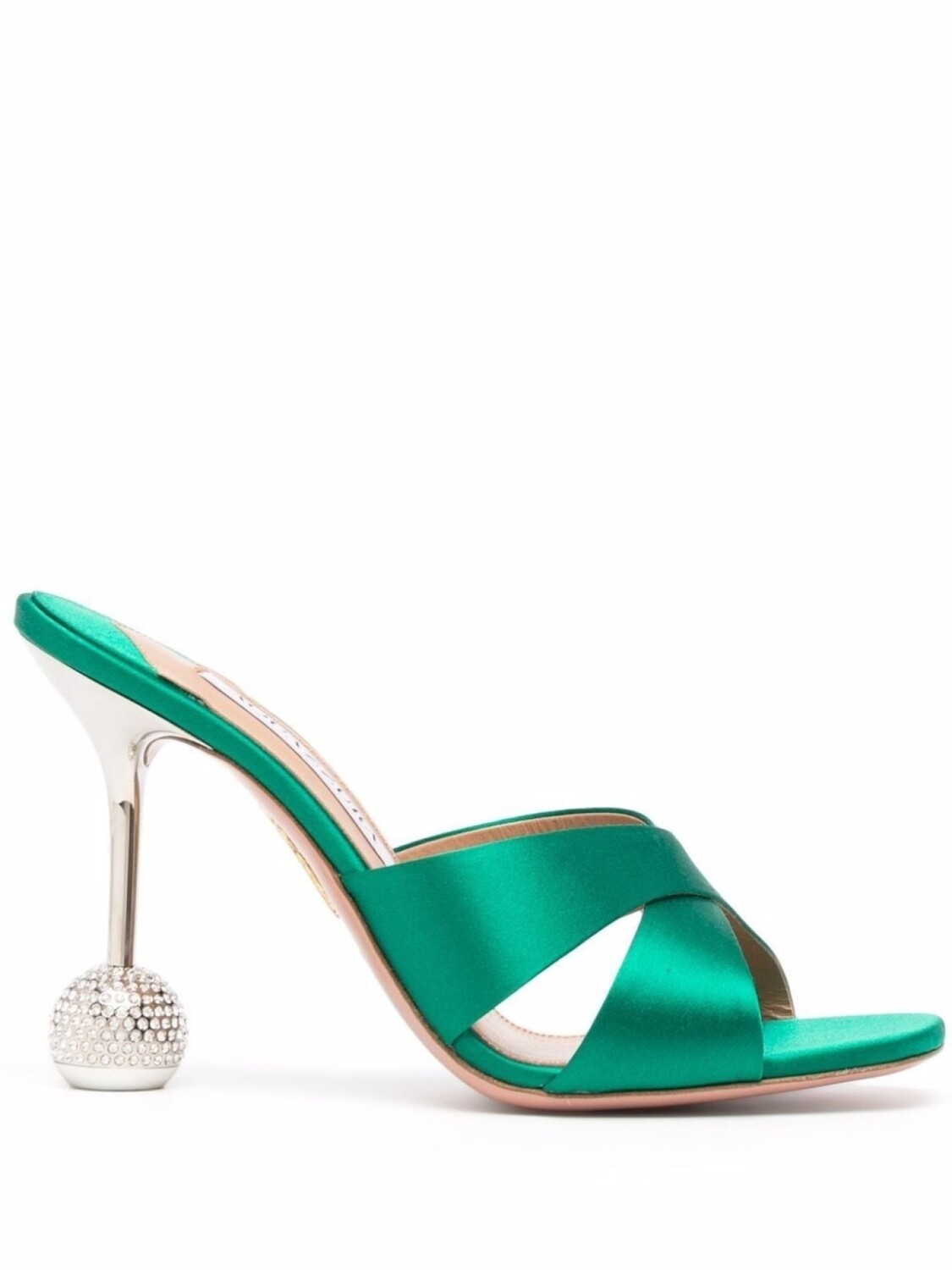 

Aquazzura мюли Yes Darling 95, зеленый