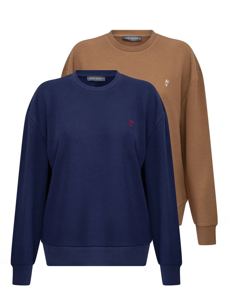 

Толстовка Jacey Quinn, цвет Dark blue/Light brown