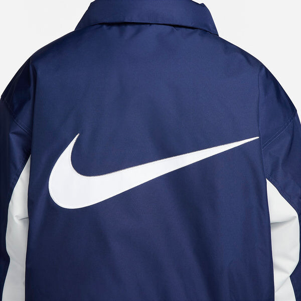 Куртка спортивная одежда соло swoosh пуховик Nike, синий — фото 4