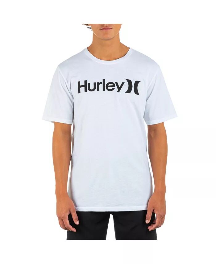 

Мужская повседневная однотонная футболка с коротким рукавом One and Only Hurley, белый