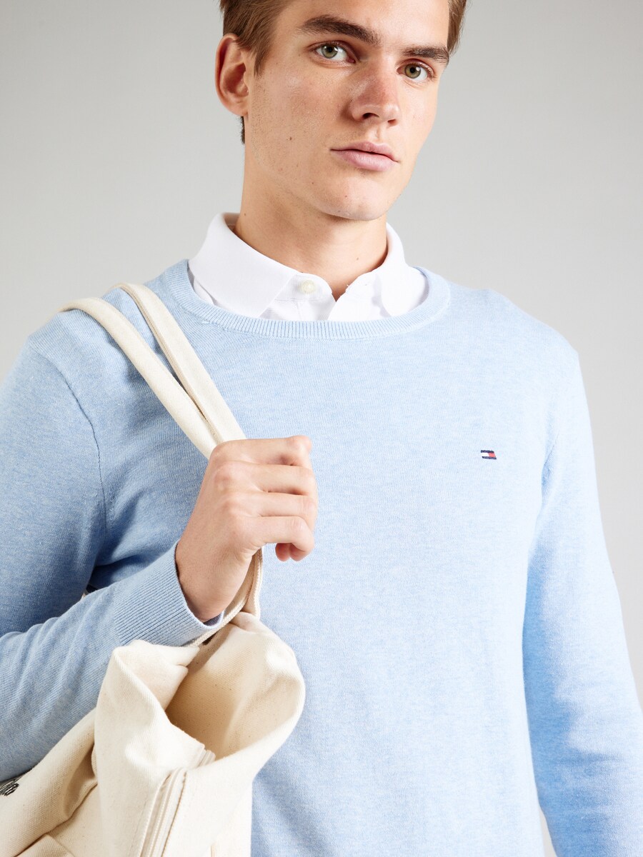 Свитер TOMMY HILFIGER Sweater Essential, небесно-синий — фото 3