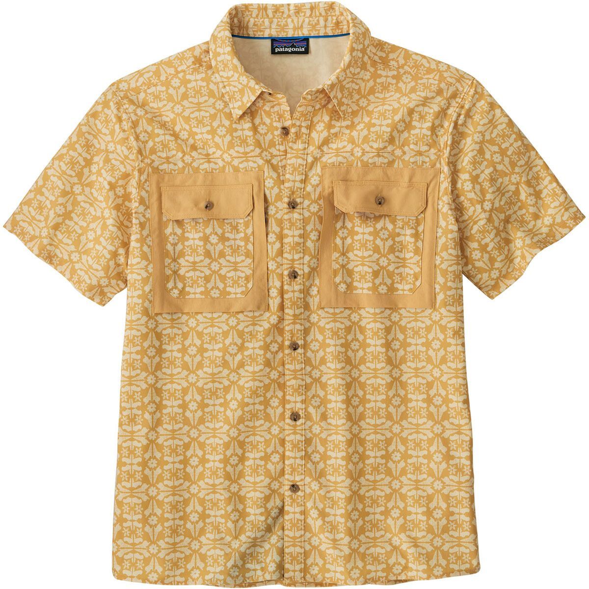 

Саморегулирующаяся солнцезащитная рубашка Patagonia, цвет marmot field: beeswax tan