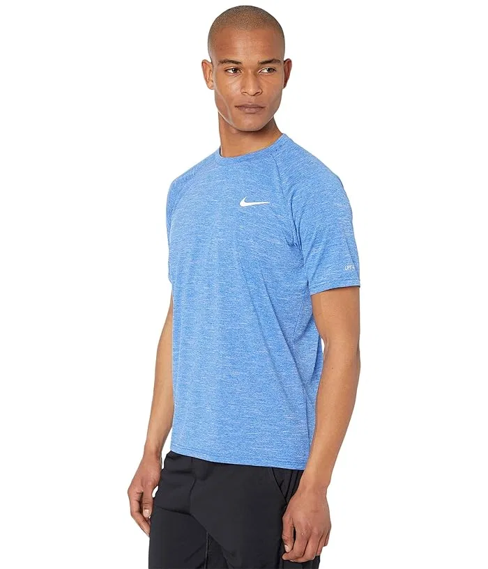 Плавательная футболка Nike Swim Heather Short Sleeve Hydroguard, Game Royal — фото 2