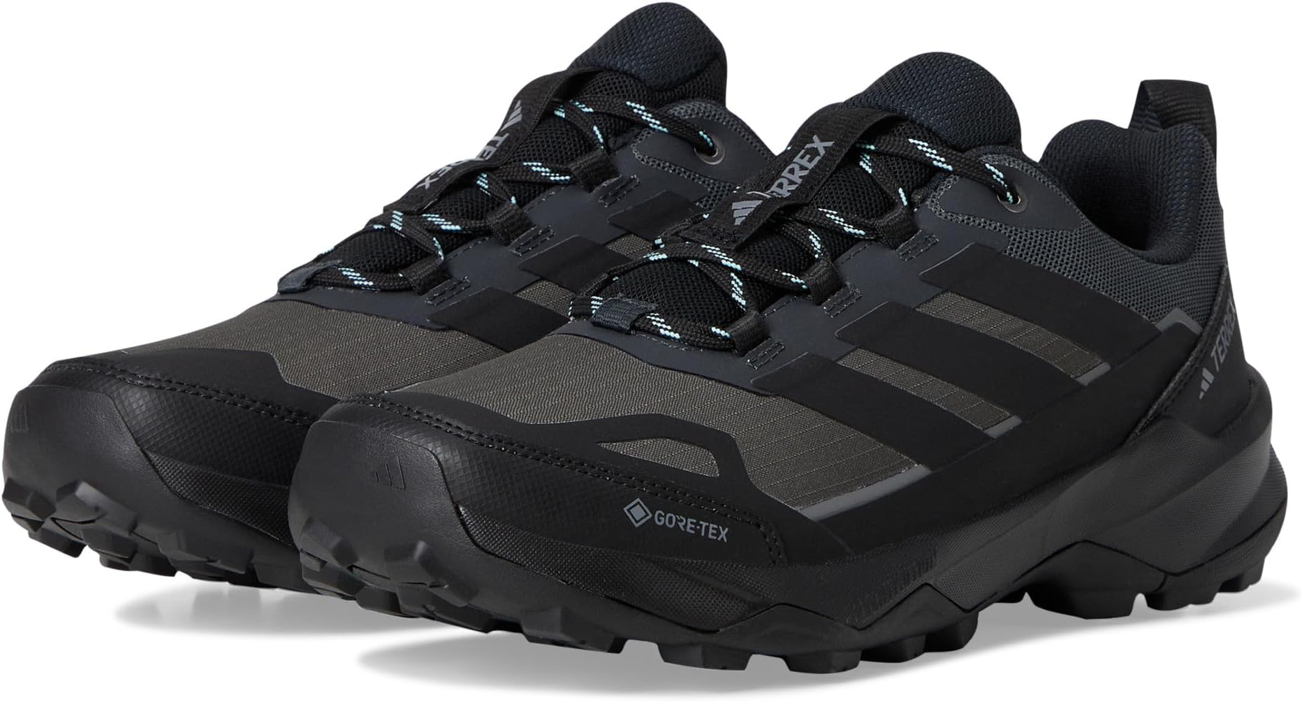 

Походные ботинки adidas Outdoor Terrex Skychaser AX5 GORE-TEX Hiking Shoes, цвет Carbon/Black/Semi Flash Aqua