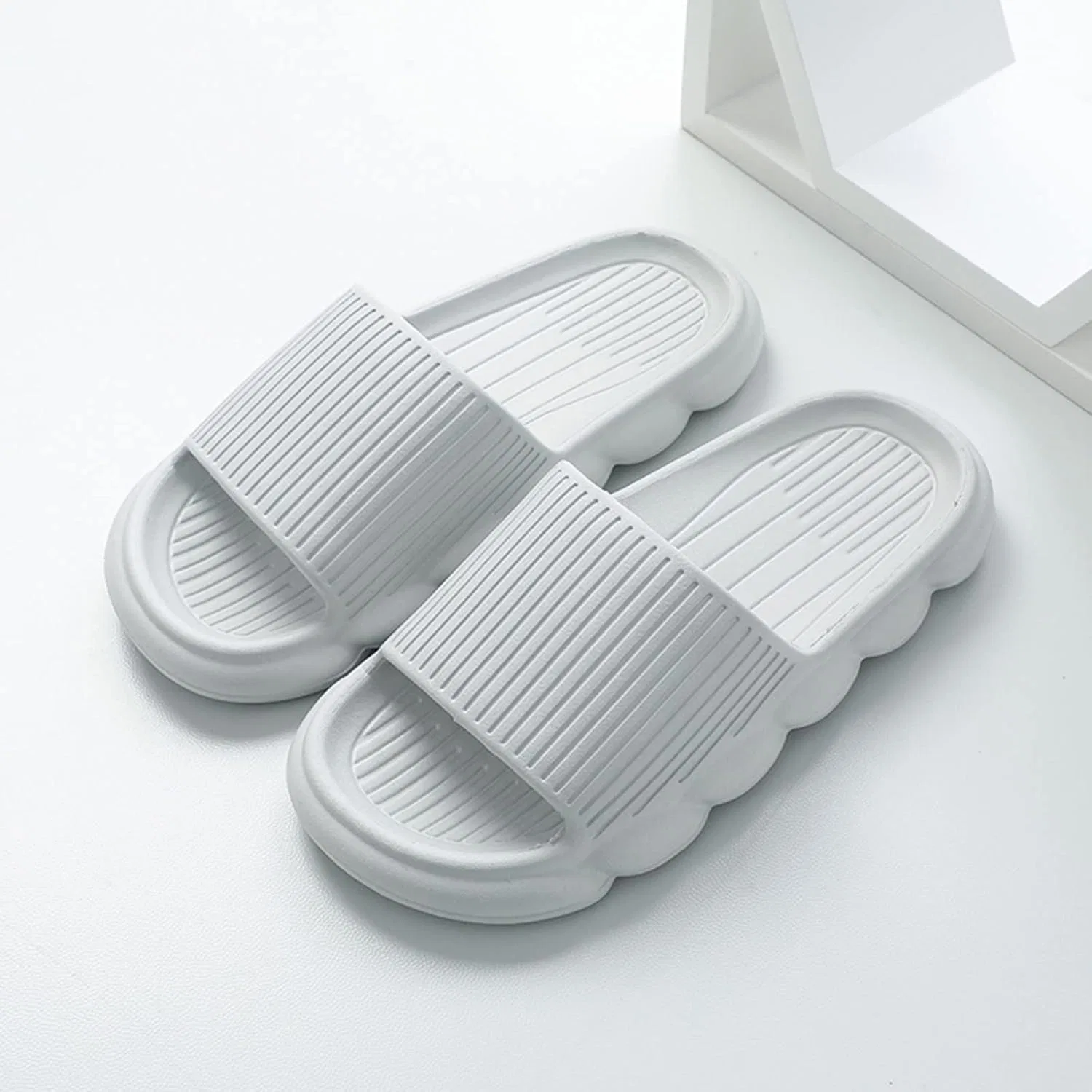 Badelatschen Herren Badeschlappen Тапочки Duschschuhe Latschen Тапочки Schlappen Strandschuhe Шлепанцы Пляжные костюмы Hausschuhe Hallenschuhe Badeschuhe Biolatschen Männer RYTEJFES, Grey — фото 2