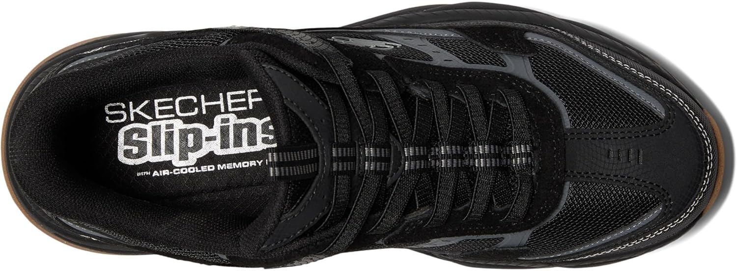 Мужские слипоны Skechers: Vigor в Sneaker, черный — фото 2