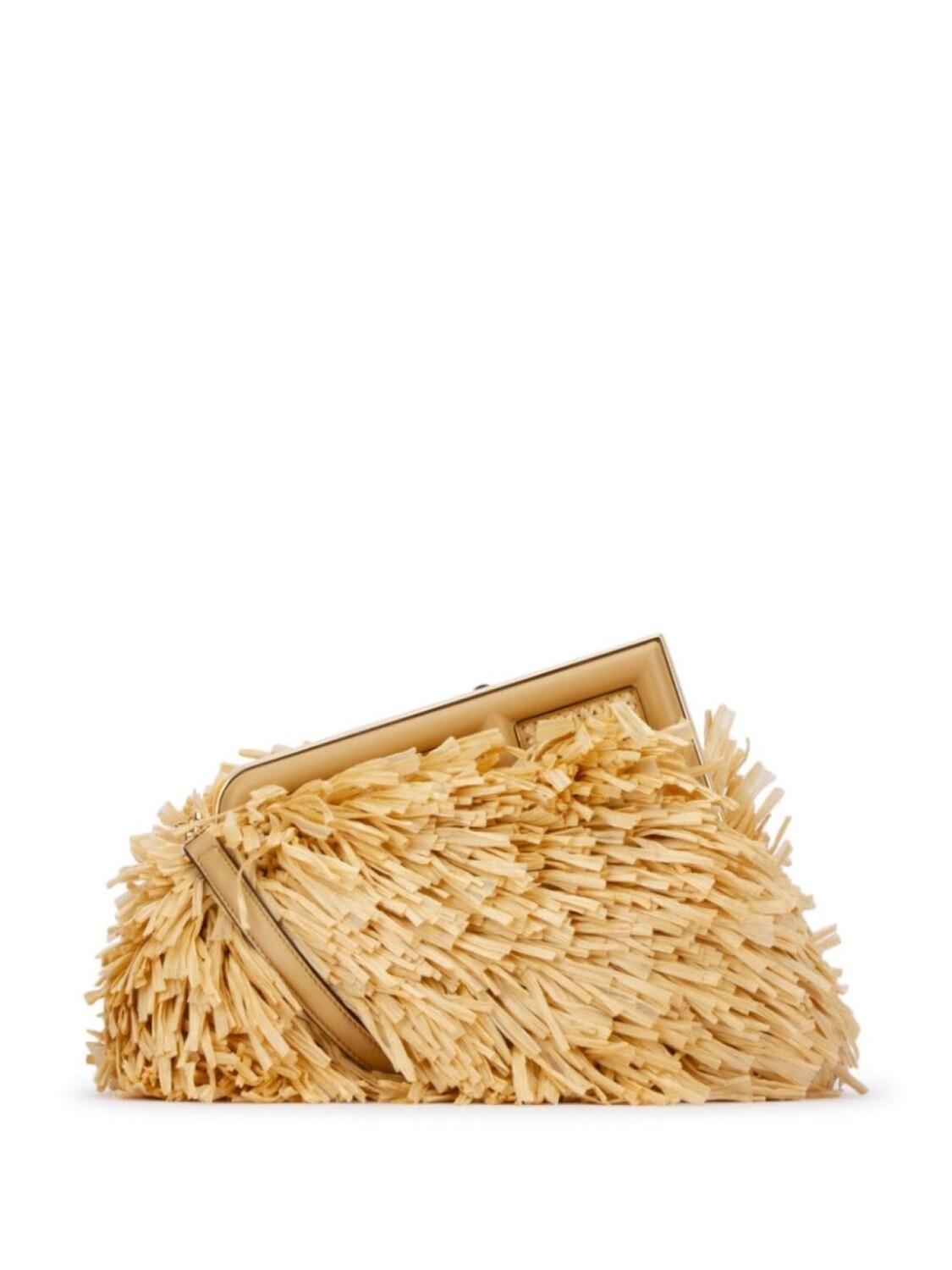 

Сумка FENDI из рафии, нейтральный цвет