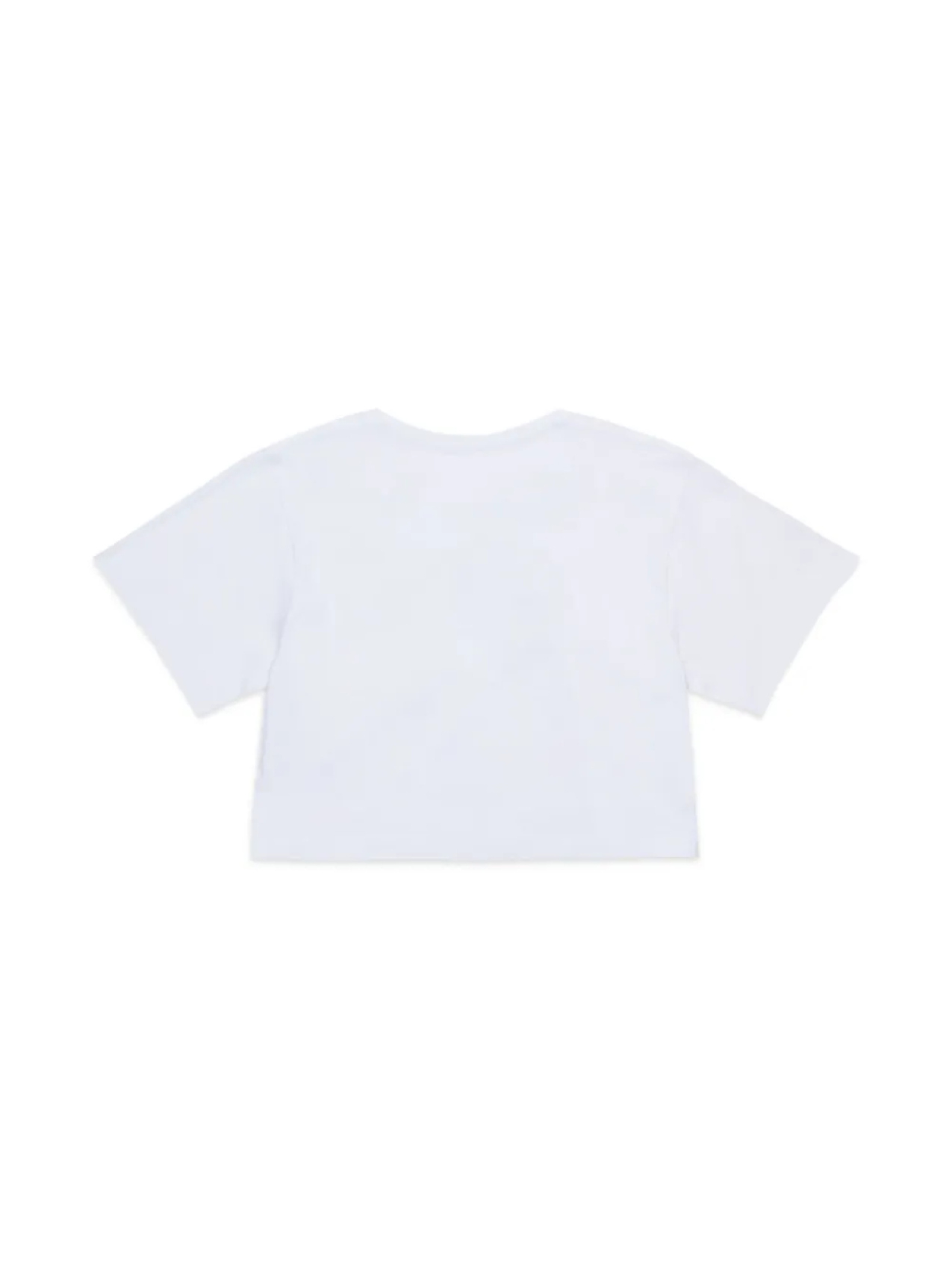 Футболка хлопковая с логотипом MM6 Maison Margiela Kids, белый — фото 2