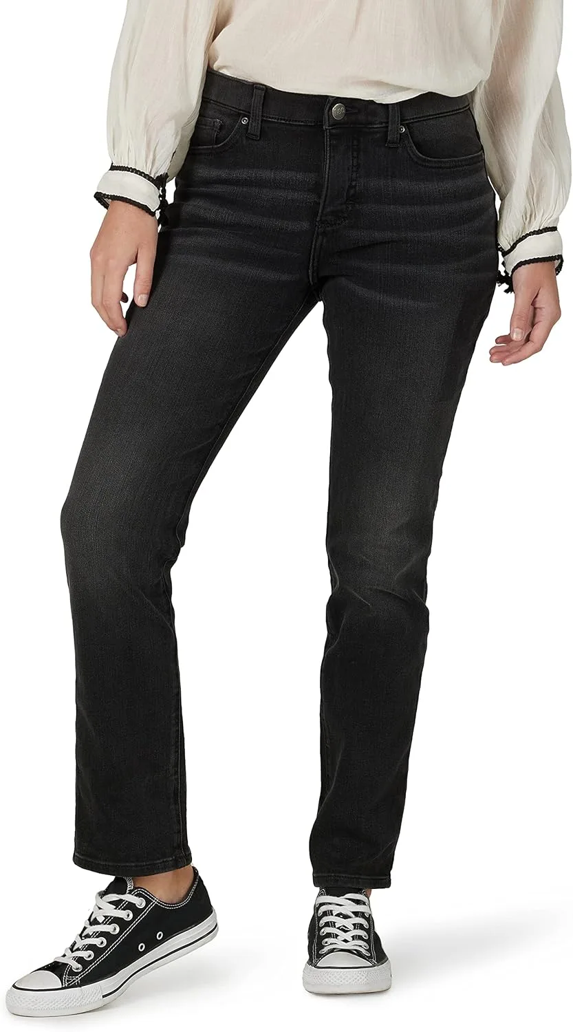 

Lee Женские джинсы Plus Size Ultra Lux Mid-Rise Slim Fit Straight Leg