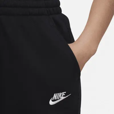 Брюки Nike Sportswear Club Fleece, черный/белый — фото 4