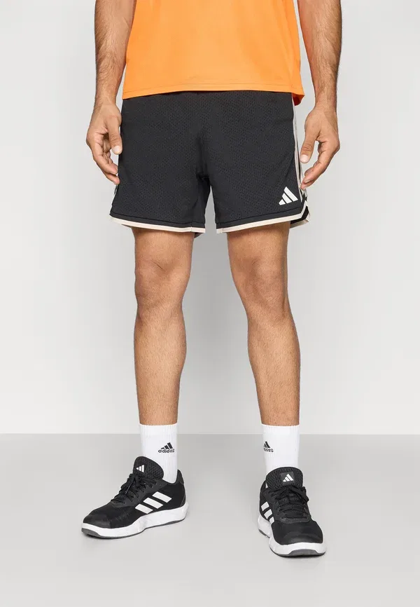 Шорты сетчатые Stadium Adidas Sportswear, черный/серо-белый