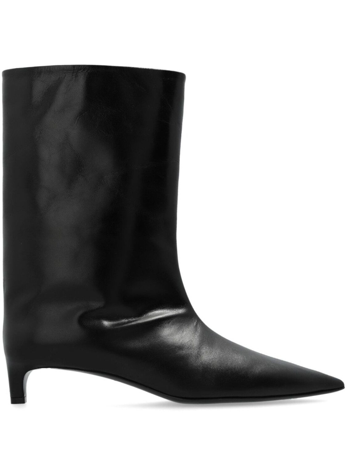 Jil Sander сапоги с заостренным носком, черный