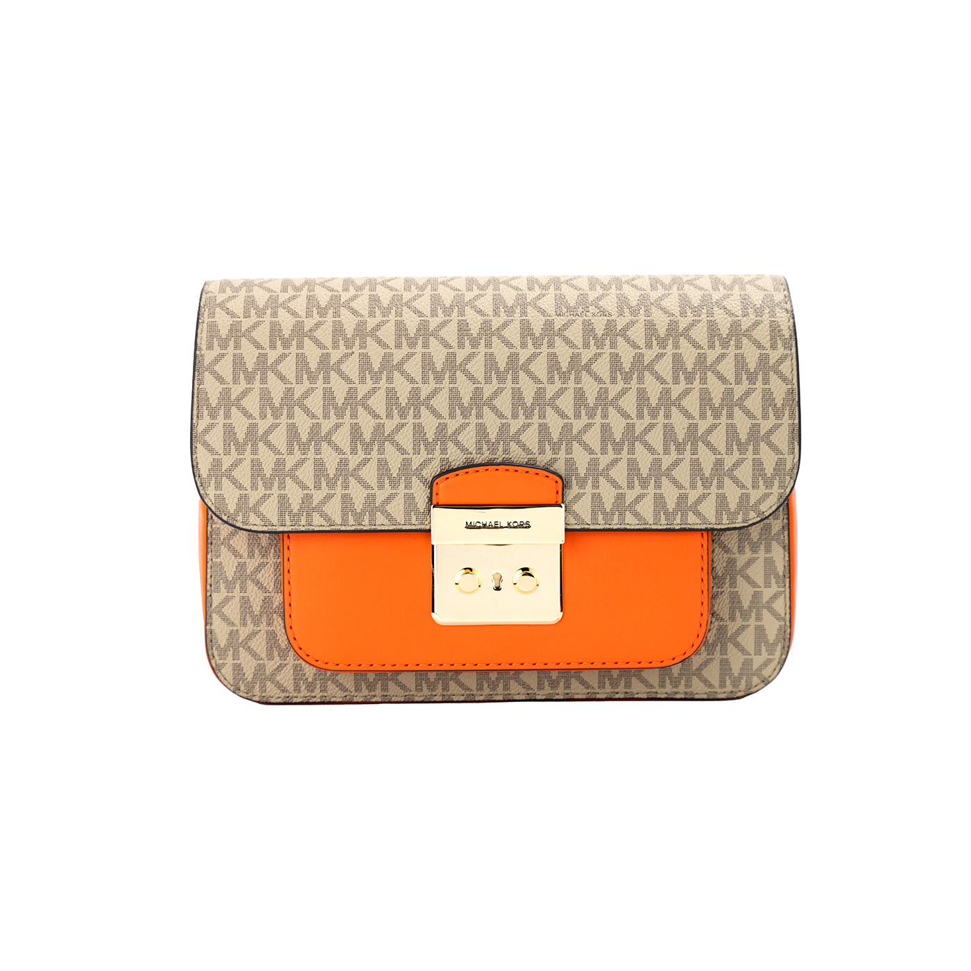 

Сумка-мессенджер Sloan Editor Medium из ПВХ с клапаном из кожи и мака Michael Kors