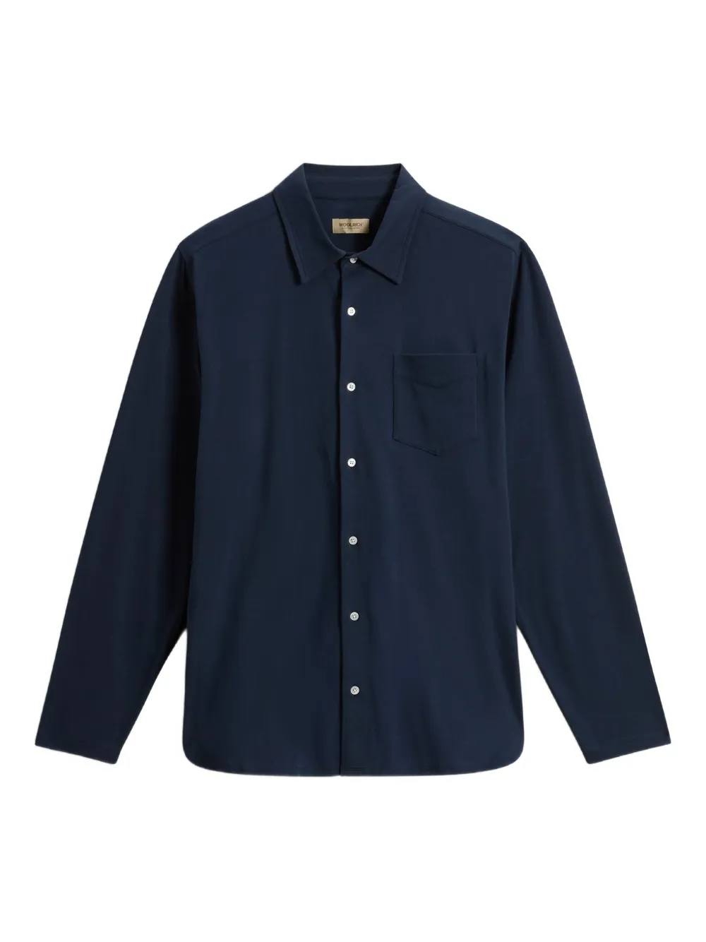 

Рубашка Chest-pocket jersey shirt WOOLRICH, синий